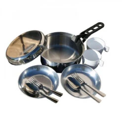 Popote Inox Scout CAO 2 Personnes -Extérieur Équipement Magasin 0 popote inox scout cao 2 personnes 1.jpg 1