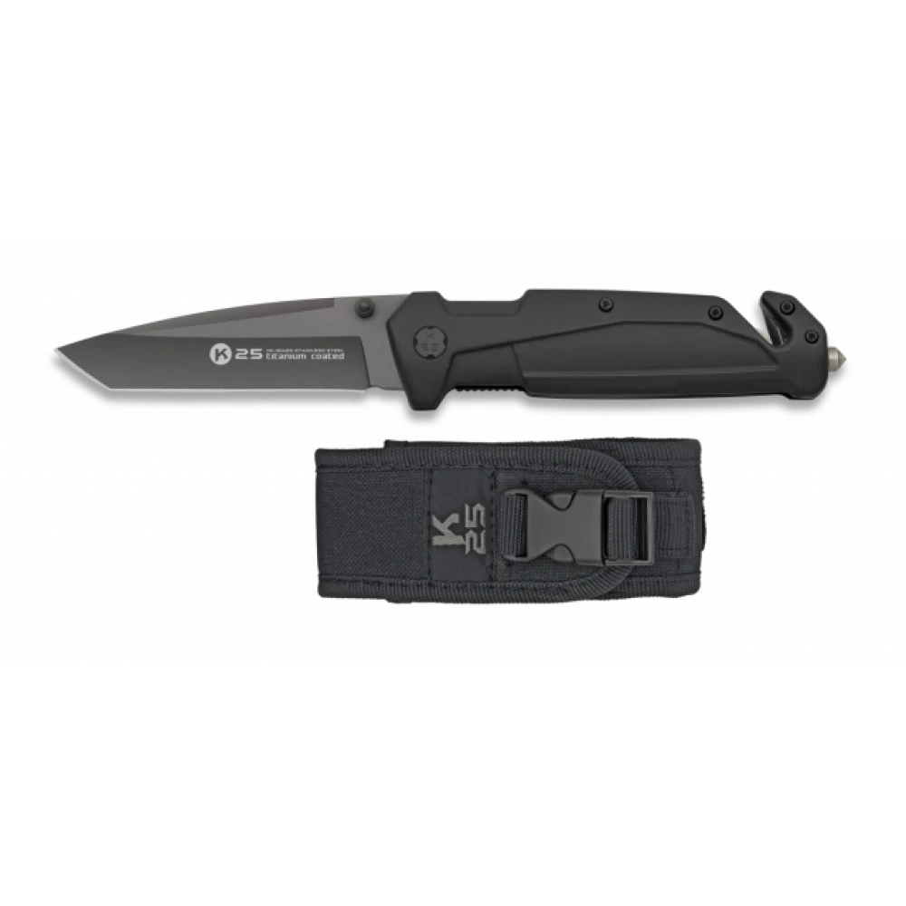 Couteau Pliant K25 Manche Caoutchouc Lame 9 Cm 3 Couteau Pliant K25 Manche Caoutchouc Lame 9 Cm