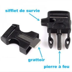 Bracelet Paracorde Pierre à Feu Et Sifflet Highlander Vert -Extérieur Équipement Magasin 1 bracelet paracorde pierre a feu et sifflet highlander vert.jpg