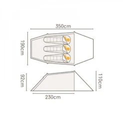 Tente Regatta Halin 3 Personnes -Extérieur Équipement Magasin 1 tente regatta halin 3 personnes.jpg