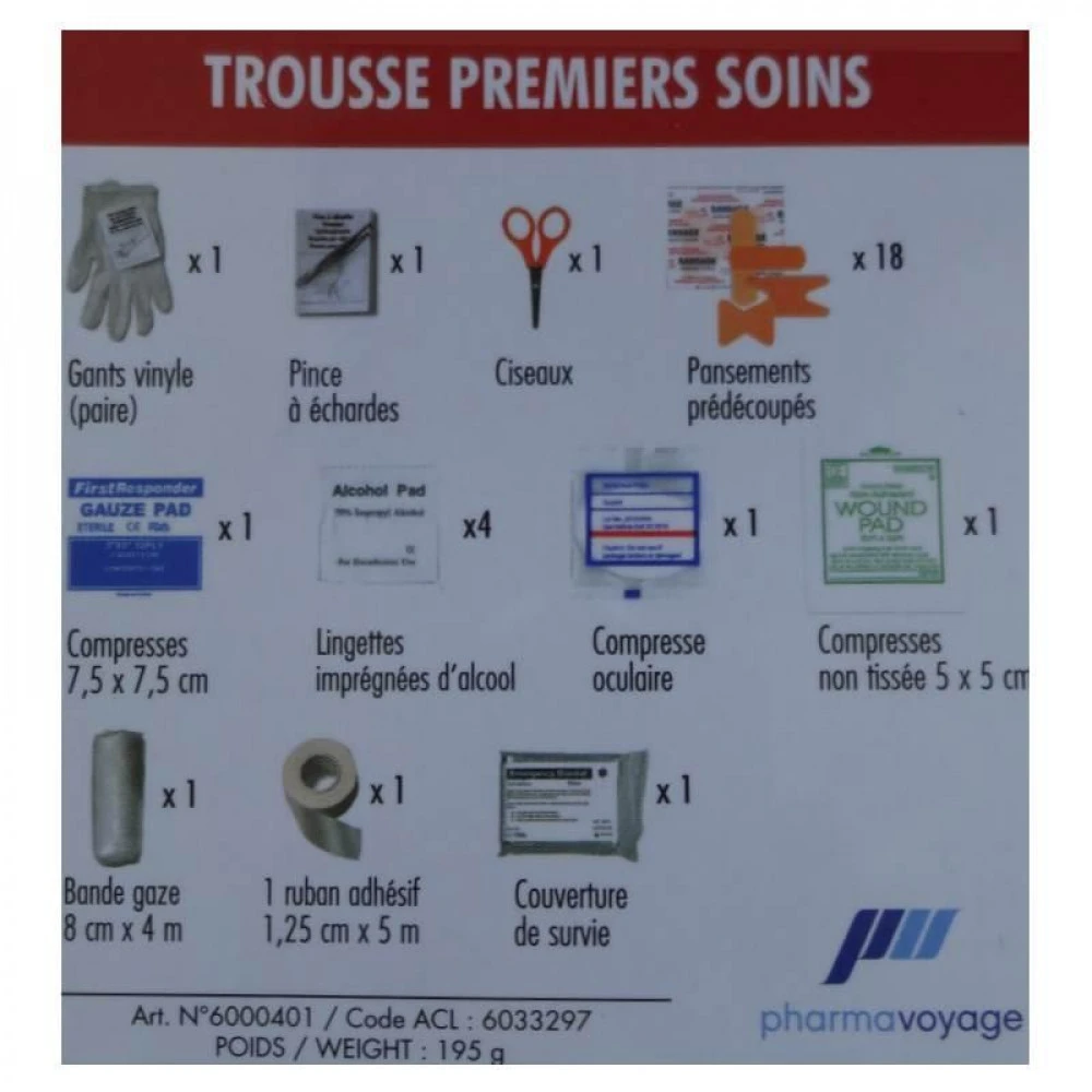 Trousse De Secours Premiers Soins Pharmavoyage 6 Trousse De Secours Premiers Soins Pharmavoyage – Image 4