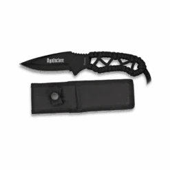 Couteau De Survie Noir Paracorde Lame 8.3 Cm