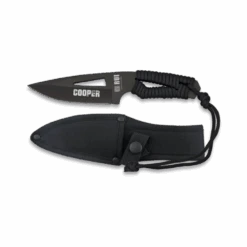 Couteau De Survie Noir Paracorde Lame 10.9 Cm