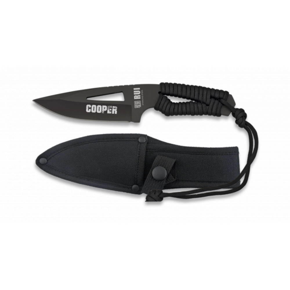 Couteau De Survie Noir Paracorde Lame 10.9 Cm 3 Couteau De Survie Noir Paracorde Lame 10.9 Cm