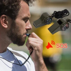 Boussole Et Thermomètre 3 En 1, Sifflet D'extérieur -Extérieur Équipement Magasin 3 2 1