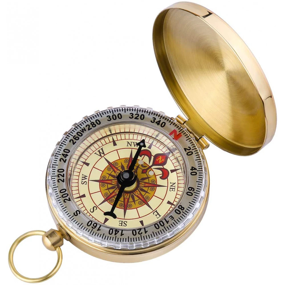 Boussole Vintage Laiton Navigation Randonnée Camping 3 Boussole Vintage Laiton Navigation Randonnée Camping