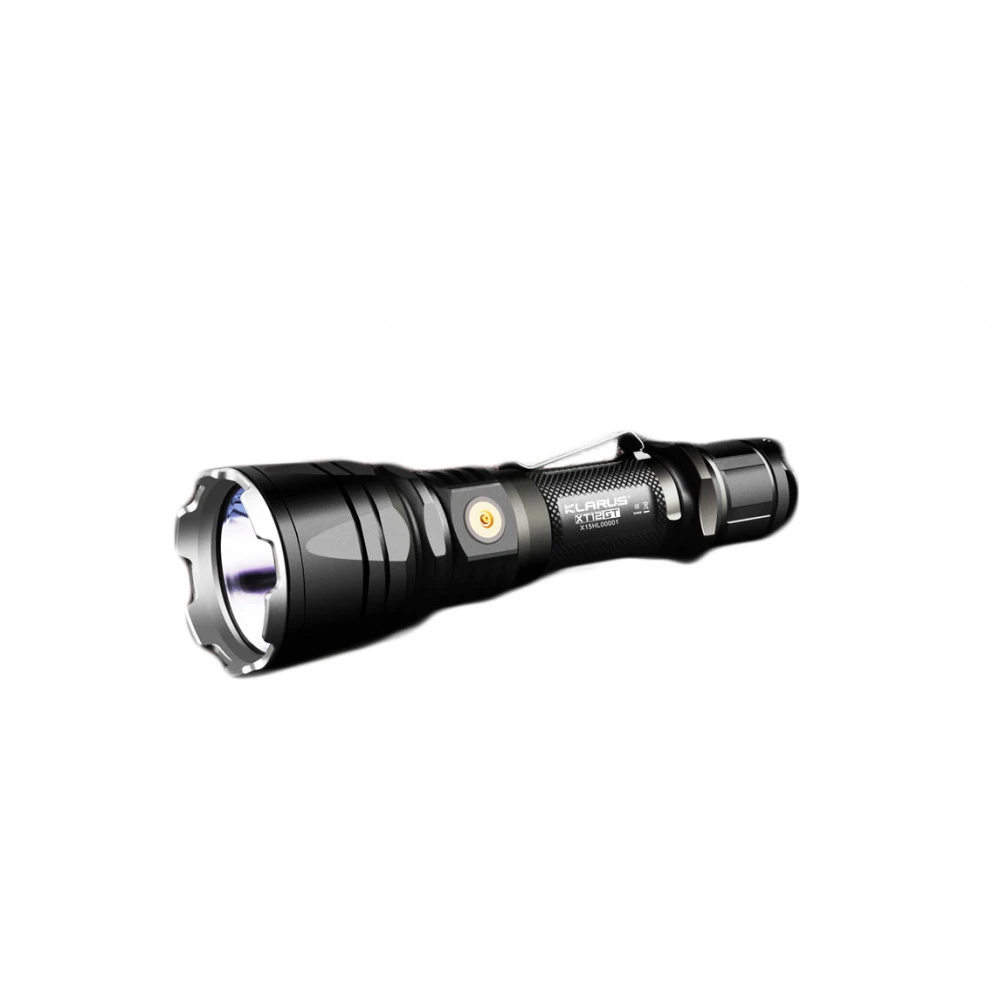 Lampe Tactique Rechargeable XT12GT LED Klarus 1600 Lumens 3 Lampe Tactique Rechargeable XT12GT LED Klarus 1600 Lumens
